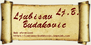 Ljubisav Budaković vizit kartica
